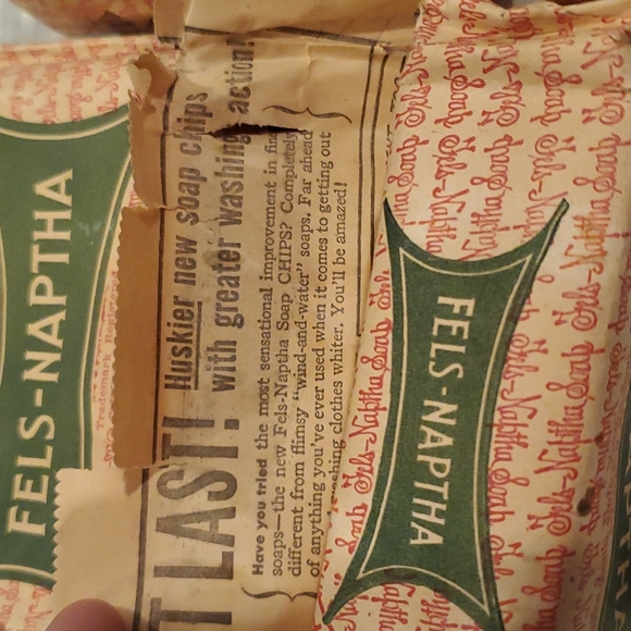 Lot of 4 x Vintage 1920 Fels-Naptha Bath Size Bars of Laundry Soap - NEW - Picture 2 of 4